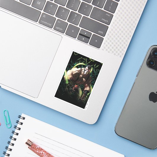 Batman Bane Bat Zwerm Illustratie Sticker (Laptop met iPhone)