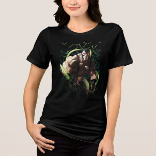 Batman Bane Bat Zwerm Illustratie Tri-Blend Shirt