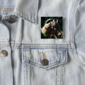 Batman Bane Bat Zwerm Illustratie Vierkante Button 5,1 Cm (In situ)