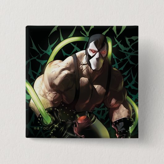 Batman Bane Bat Zwerm Illustratie Vierkante Button 5,1 Cm (Voorkant)