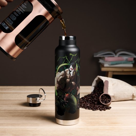 Batman Bane Bat Zwerm Illustratie Waterfles (Koffie)