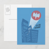 Batman Bat Symbol Grafisch bellen Briefkaart (Voorkant / Achterkant)