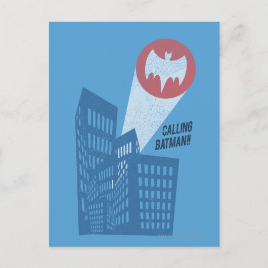Batman Bat Symbol Grafisch bellen Briefkaart (Voorkant)