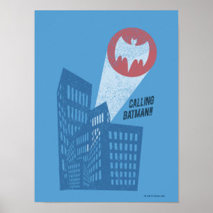 Batman Bat Symbol Grafisch bellen Poster