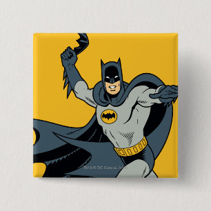 Batman Batarang Vierkante Button 5,1 Cm