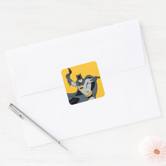Batman Batarang Vierkante Sticker (Envelop)