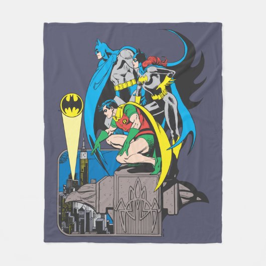 Batman/Batgirl/Robin Fleece Deken (Voorkant)