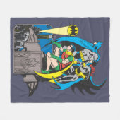 Batman/Batgirl/Robin Fleece Deken (Voorkant (Horizontaal))