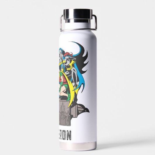 Batman/Batgirl/Robin | Jouw namen toevoegen Waterfles (Achterkant)