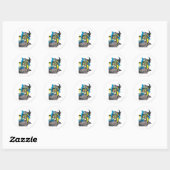 Batman/Batgirl/Robin Ronde Sticker (Vel)