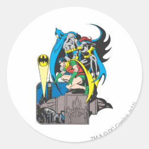 Batman/Batgirl/Robin Ronde Sticker