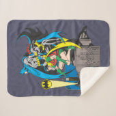 Batman/Batgirl/Robin Sherpa Deken (Voorkant (horizontaal))