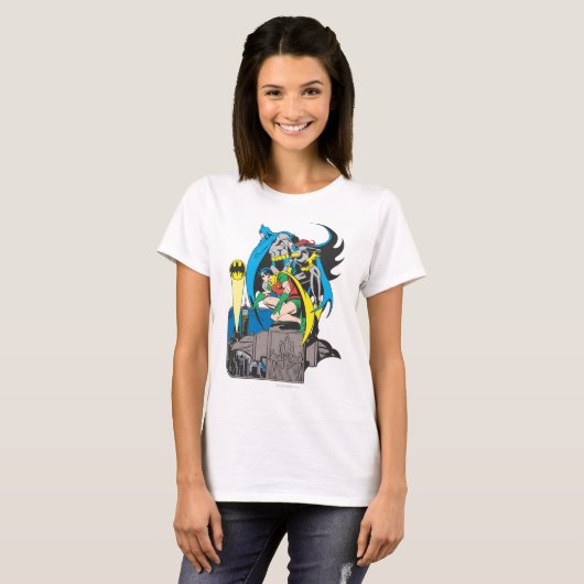 Batman/Batgirl/Robin T-shirt (Voorkant volledig)