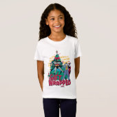 Batman | Batman en Robin Gift gewikkeld in XMas Tr T-shirt (Voorkant volledig)