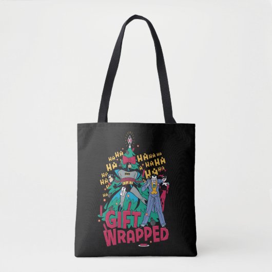 Batman | Batman en Robin Gift gewikkeld in XMas Tr Tote Bag (Voorkant)