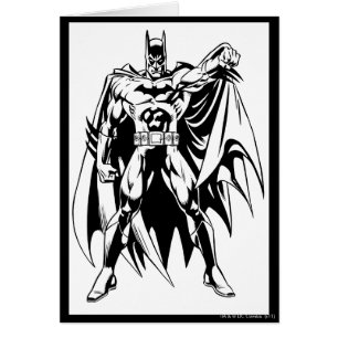 Batman Black en White Front
