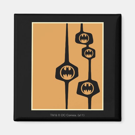 Batman Black Oranje Lijst Magneet (Voorkant)