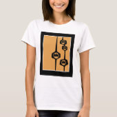 Batman Black Oranje Lijst T-shirt (Voorkant)