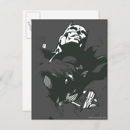 Batman Black & White Graffiti Stencil Briefkaart (Voorkant / Achterkant)