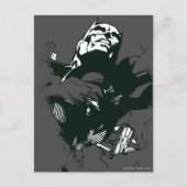 Batman Black & White Graffiti Stencil Briefkaart (Voorkant)