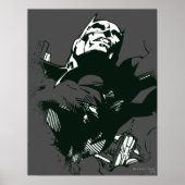 Batman Black & White Graffiti Stencil Poster (Voorkant)