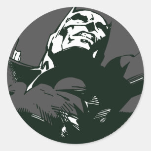 Batman Black & White Graffiti Stencil Ronde Sticker