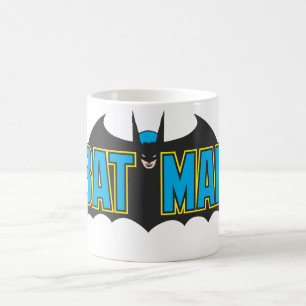 Batman    Blauw Zwarte Logo Koffiemok