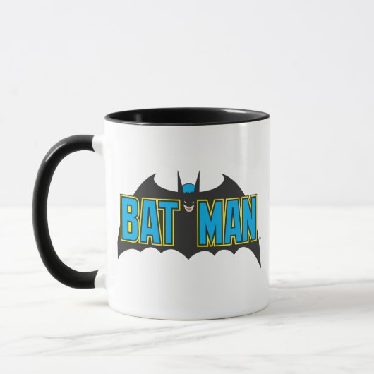 Batman | Blauw Zwarte Logo Mok (Links)