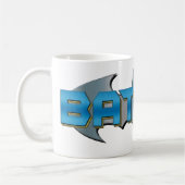 Batman | Blauwe naam Logo Koffiemok (Links)