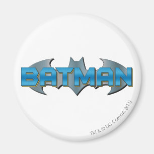 Batman Blauwe naam Logo Magneet