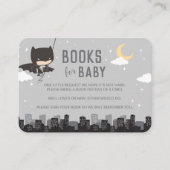 Batman Books voor Baby | Baby shower-insteekkaart Plaatskaartje (Voorkant)