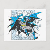 Batman brandt door glas briefkaart (Voorkant)