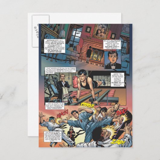 Batman - Bruce Wayne Origins 1 Briefkaart (Voorkant / Achterkant)