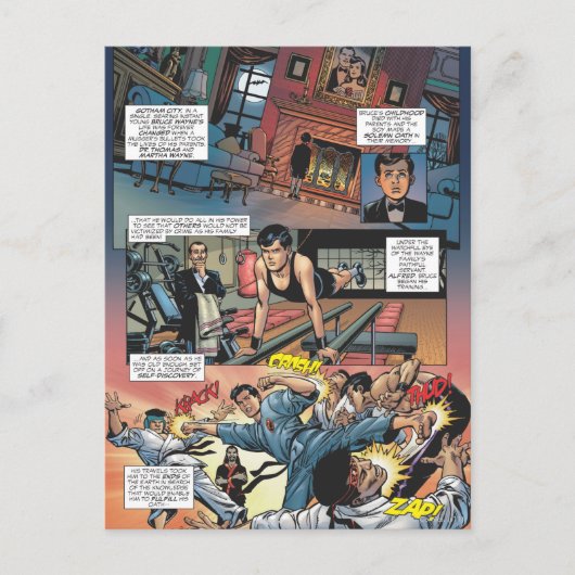 Batman - Bruce Wayne Origins 1 Briefkaart (Voorkant)