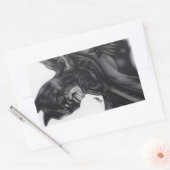 Batman ~ Bruce Wayne Rechthoekige Sticker (Envelop)