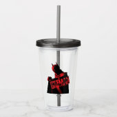 Batman Cape & Logo Acryl Drinkbeker (Voorkant)