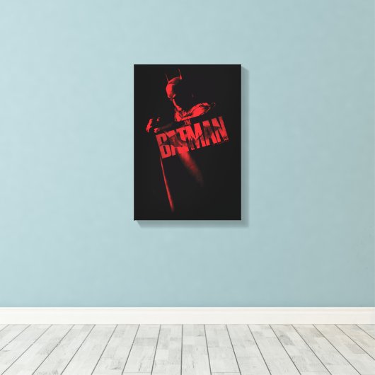 Batman Cape & Logo Canvas Afdruk (Insitu (Houten vloer))