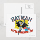 Batman Caped Crime Fighter Briefkaart (Voorkant / Achterkant)
