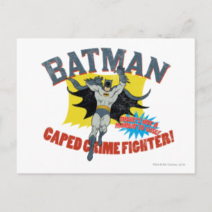 Batman Caped Crime Fighter Briefkaart