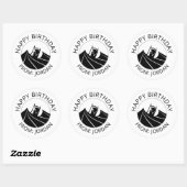 Batman "Caped Crusader" | Gefeliciteerd Ronde Sticker (Vel)