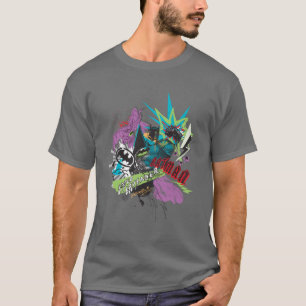 Batman Caped Crusader Neon Collage T-shirt