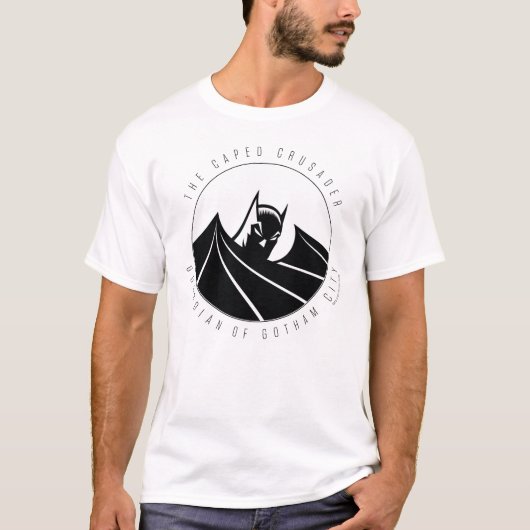 Batman "Caped Crusader" Silhouette Logo T-shirt (Voorkant)