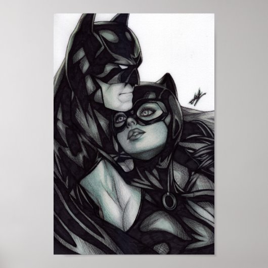 Batman & Catwoman ~ Bruce Wayne & Selina Kyle Poster (Voorkant)