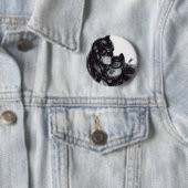 Batman & Catwoman ~ Bruce Wayne & Selina Kyle Ronde Button 5,7 Cm (In situ)