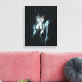 Batman Catwoman Faces of Evil Cover Illustration Canvas Afdruk (Insitu (Woonkamer))