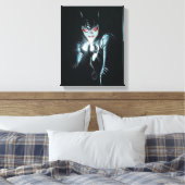 Batman Catwoman Faces of Evil Cover Illustration Canvas Afdruk (Insitu (Slaapkamer))
