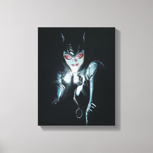 Batman Catwoman Faces of Evil Cover Illustration Canvas Afdruk (Voorkant)