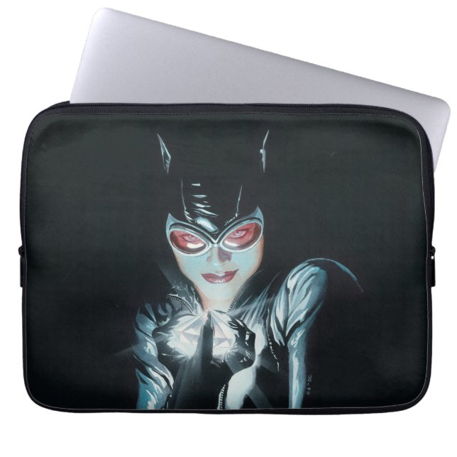 Batman Catwoman Faces of Evil Cover Illustration Laptop Sleeve (Voorkant)