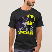 Batman Catwoman Rooftop Cat T-shirt (Voorkant)