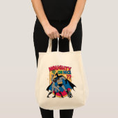 Batman | Catwoman under mistletoe Naughty or Nice Tote Bag (Voorkant (product))